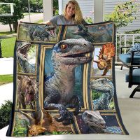 Dinosaur Throw Blanket Boys Gift Ancient Animal Flannel Fleece Blanket Dragon Blankets for Couch Sofa Bedroom Living Room