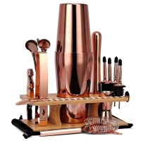 Cocktail Shaker Making Set 17Pcs Bartender Kit For Mixer Wine Martini Stainless Steel Bars ToolHome Drink Party Parts Kit