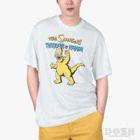 DOSH OVERSIZED SHORTS SLEEVE T-SHIRTS THE SIMPSONS เสื้อยืดโอเวอร์ไซส์ M-XXL 9FSIMT5070-OW-BL