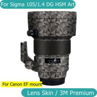 สติกเกอร์กล้องสำหรับ Sigma ART 105มม. F1.4 DG HSM (สำหรับ Canon EF Mount) สติ๊กเกอร์ติดบนตัวเครื่องไวนิลห่อฟิล์มสติกเกอร์ป้องกันเลนส์กล้อง105 1.4 F/1.4