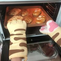 Single Microwave Cotton Gloves Cute Cat Paws Oven Insulation Gloves Single Kitchen Baking Supplies