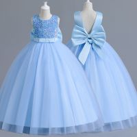 【CW】 Luxury Sequined 5 14T Children Formal Pageant Prom Gown Bridesmaid Wedding Costume Graduation