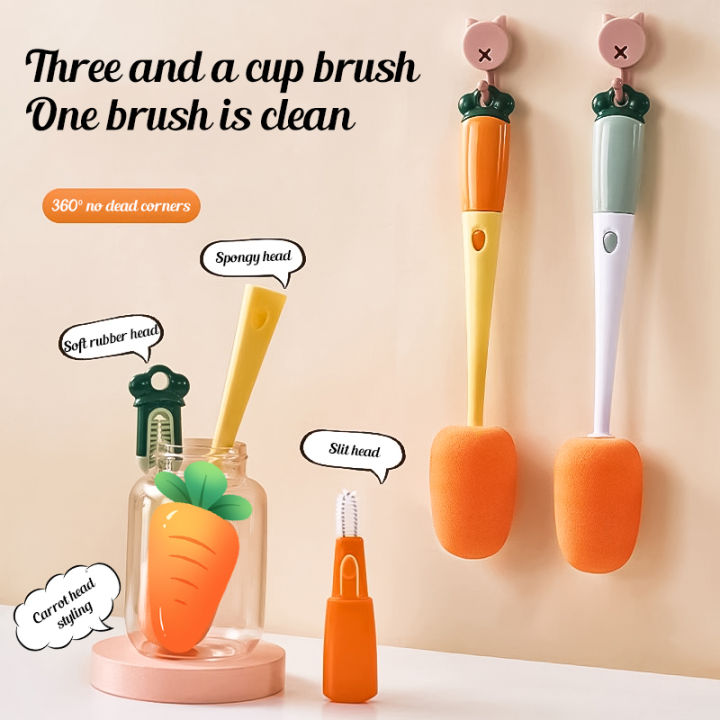 Cleaning Tools Set, Long Handle Dish Brush, Crevice Cleaning Brush