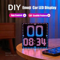 สมาร์ท LED Matrix Pixel แผงโคมไฟ USB RGB DIY Graffiti Bluetooth App ควบคุมข้อความหน้าจอรถข้างเตียง Home Room Decor2023