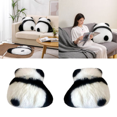 Plush Backrest Pillow Panda Material Imitation Wool Sofa Gift Decoration Home