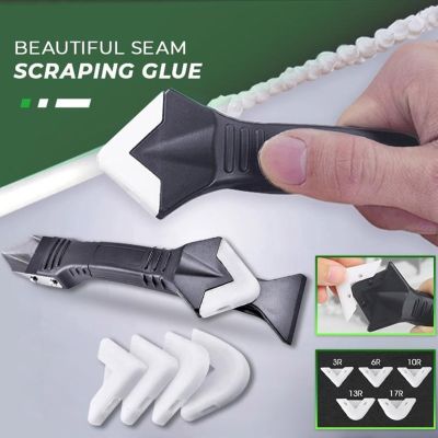 【CW】 3 In 1 Scraper Sealant Finishing Tool Caulking Finisher Smooth Grout Kit Floor Mould Removal Hand Tools Set