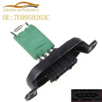 7E0959263C Heater Blower Resistor Fan Motor Resistance Car 7E0959263 For T5 Transporter MK5 Fan Engine Heaters Accessories