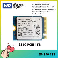 [พร้อมส่ง] Western Digital WD PC SN530 M.2 2230 SSD 1TB NVMe PCIe สำหรับ Microsoft Surface Pro X &amp; Pro 7 + &amp; 8 Surface Laptop 3 &amp; 4