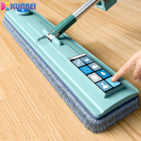 KUNBEI Magic Flat Mop Free Hand Washing Lazy Mop No Dead Ends Wet And Dry Mopping And Cleaning Home Office Kitchen Cleaning