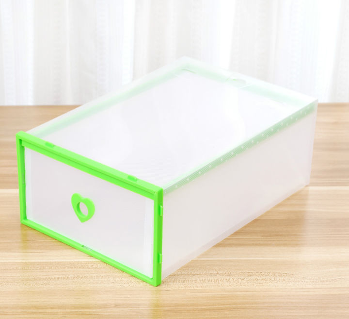 home007-กล่องใส่รองท้า-กล่องรองเท้า-แบบลิ้นชัก-มี4สี-31-20-11cm-กล่องรองเท้า-แข็งแรง-ทนทาน-น้ำหนักเบา-วางซ้อนได้หลายชั้น-shoe-box