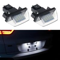 1 Pair 18 LED License Number Plate Lights Lamp For Peugeot 206 207 307 308 406 Citroen C3C4C5C6