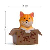 【New-store】 IM Collections. ของเล่นตุ๊กตาจิ๋ว Corgi ชิบะอินุที่น่ารักสุนัขเรซิ่นโมเดลแกะสลักภูตประจำสวนขนาดเล็กอุปกรณ์ตกแต่งภูมิทัศน์ DIY