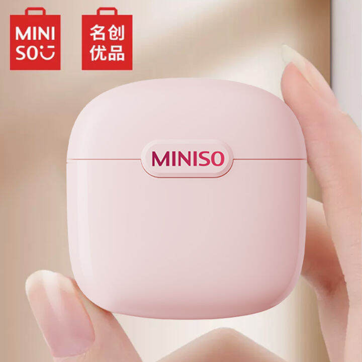 miniso-m06-tws-หูฟังบลูทูธ-bt5-3คุณภาพสูงหูฟังสำหรับเล่นเกมกีฬาบลูทูธวิดีโอคอลล์ชุดหูฟังพร้อมไมโครโฟนรองรับอเนกประสงค์แอนดรอยด์โทรศัพท์มือถือ