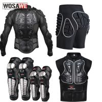 WOSAWE Motorcycle Jacket Chest Armor Back Support Skiing Knee Elbow Protector Racing Motocross Protection Gear Motorcycle Turtle