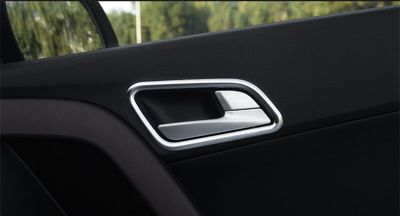 For Ix25 Hyundai Creta Chrome Inner Door Bowl Cover Styling Stickers ABS Trim Accessory Products Interior Mouldings 2015-18