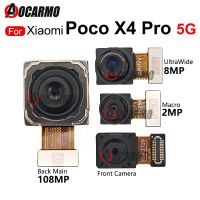 Kamera Belakang Besar Saat Ini Makro Ultrawide + Kamera Depan Untuk เหมาะสำหรับ Xiaomi POCO X4 Pro X4pro 5G Suku Cadang Perdaikan