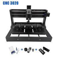 3020 CNC พร้อมเครื่อง Cnc แบบ Diy ขนาดเล็ก ER11เครื่องมิลลิ่ง Pcb 3แกนเราเตอร์ไม้การแกะสลักเลเซอร์พร้อมการควบคุมแบบ GRBL และออฟไลน์