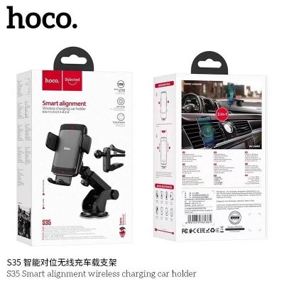 SY HOCO  S35 Wireless​ชาร์จ​15W​ สำหรับ​รถยนต์​ แบบช่องแอร์​และคอนโซล​กระจก​ รุ่นใหม่ล่าสุด​ แท้100%