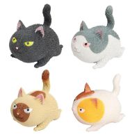 【LZ】✙  Squeeze Stress Relief Fidget Toys for Children Adult Animal Cartoon Cat Squishy Toys Kawaii Funny Christmas Gift Kids 2022