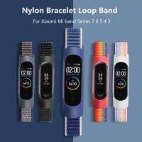 Nylon Bracelet Loop Band For Xiaomi Mi Band Series 7 6 5 Sports Breathable Replacement Wristband For Mi Band 5 4 3 Docks hargers Docks Chargers