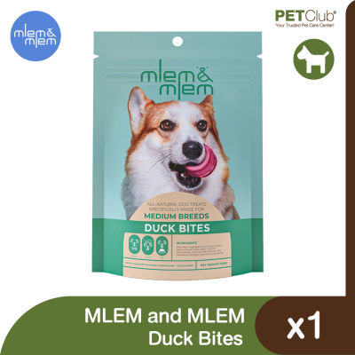 [PETClub] MLEM&amp;MLEM Duck Bites - ดัคไบท์ สำหรับสุนัขพันธุ์กลาง 100g.
