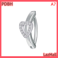 PDBH Fashion Store เครื่องประดับจิวสะดือคริสตัลแบบมินิมอลแบบเรียบง่ายเจาะสะดือสำหรับเด็กผู้หญิง1ชิ้นจิวใส่หูโชว์สะดือ