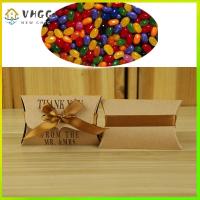 VHGG 50 PCS Romantic Classic Present Candy Box Pillow Shape Gift Kraft Paper