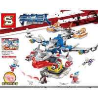 Spot parcel posts Card sy1230 Combined Large Spacecraft Ultraman Monster Building Blocks Boys Puzzle Assembly Action Figure