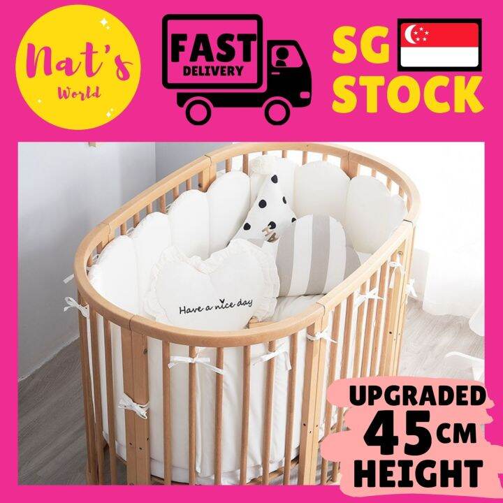 Baby Cot Bumper Cushion Crib Bedding Safety Rails For Children Kids