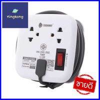 รางปลี๊กไฟ 2 ช่อง 2 USB พร้อมปลั๊กแปลงขา DE-204 TOSHINO 1.8 เมตรPOWER SOCKET 2 OUTLETS 2 USB AND ADAPTER DE-204 TOSHINO 1.8 M **หมดแล้วหมดเลย**