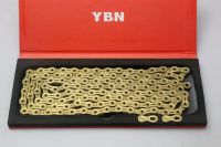 YBN SLA110 TIG / S2 SLAH11-TIC 11  Speed Bicycle Chain Gold /Silver/Color  116 /120 Link Ultralight Hollow Chain Bicycle Parts