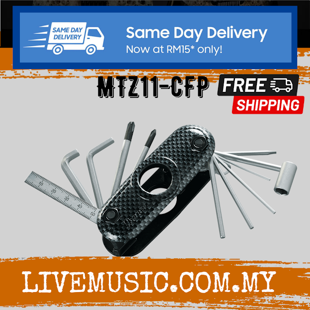 Ibanez MTZ11 Quick Access Multi Tool, Metallic Pink / Black / Jewel