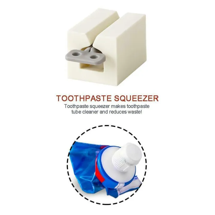 Plastic Toothpaste Tube Squeezer Easy Dispenser Rolling Supplies Home