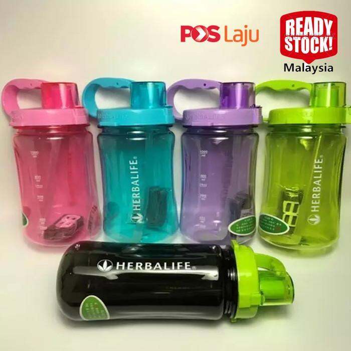 Warna-warna Herbalife 2000 Ml 64 Oz Botol Air Sukan Handgrip Jerami 