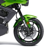 HOTnew สติกเกอร์สำหรับ KAWASAKI Versys 650/1000 VERSYS650 Versys1000ล้อรถจักรยานยนต์ขอบสะท้อนแสงแถบดีคอลตกแต่งด้านใน/ด้านนอก