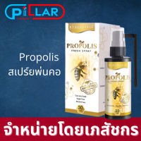 Propolis Fresh Spray Real elixir โพรโพลิส สเปรย์พ่นปาก 30 ml 1 ขวด แก้เจ็บคอ ดับกลิ่นปาก ชุ่มคอ ไม่มีน้ำตาล ไม่มีแอลกอฮอล์ / Pillar Pharmacy