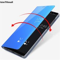 Case For Huawei Y7 2019 Cover Smart Flip Window view Mirror Stand Hard Case For Huawei Y7 Pro Prim 2019 DUB-LX1 LX2 kimTHmall