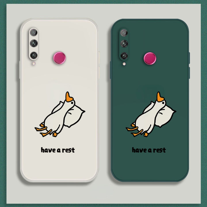 เคส-huawei-honor-20i-10i-case-เคสการ์ตูนน่ารักเป็ดเคสซิลิโคนเหลว-flocking-ฝาครอบโทรศัพท์ป้องกัน-เคสโทรศัพท์