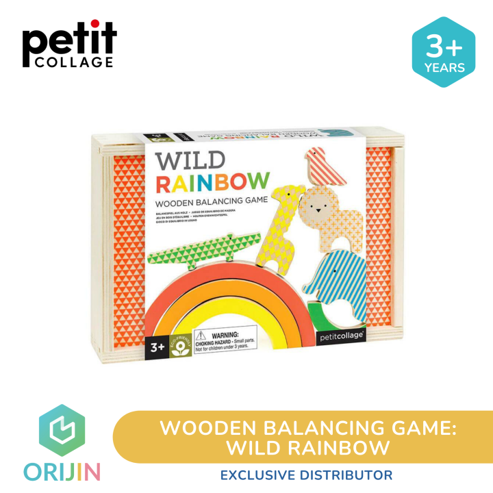 Petit Collage Wooden Balancing Game - Wild Rainbow | Lazada PH