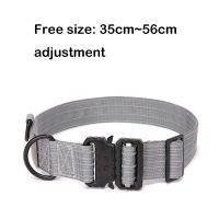 Tactical Nylon Reflective Dog Collar Outdoor Night Military Training Large Dog Collar 3M Reflective Belt German Shepherd Collar