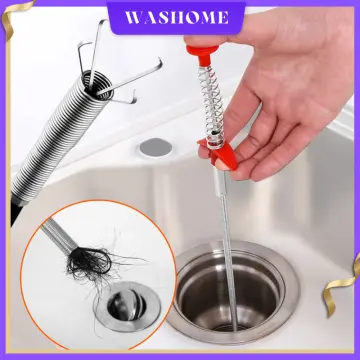 Pipe Dredging Brush Bathroom Sewer Hair Remove Sink Cleaning Brush Drain  Cleaner Bendable Flexible Clog Plug Hole Remover Tools