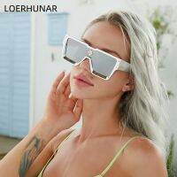 【cw】hot New Large Frame Anti Radiation Sunglasses 2022 One-Piece Net Women  39;s