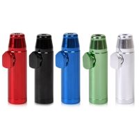 Dispenser Aluminum Snuff Snorter Snuff Bottle Bullet-shaped Bullet Shape Metal Rocket In Stock Pipe Fittings Accessories