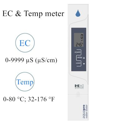 【COOL】 HM AP-2ดิจิตอล EC เมตร2 In 1 EC อุณหภูมิคุณภาพน้ำที่มีการสอบเทียบอัตโนมัติการนำไฟฟ้าทดสอบ40% ปิด