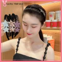 LUCKY HAIRACC อุปกรณ์เสริมผม ที่คาดผมหวีพลอยเทียม คริสตัลคริสตัลคริสตัล ดาวห้าแฉก ที่คาดผมหลากสี หรูหราสุดหรู สีสันสดใส ที่คาดผมกันลื่น สาวๆ