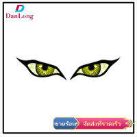 【DANLONG ?】1 Pair D-2261 Car Stickers Evil Eye Decoration Decal Occlusion Scratch Rearview Mirror Windshield Anime Decals