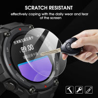 3-1PCS กระจกนิรภัยสำหรับ Xiaomi Huami Amazfit T-Rex Smartwatch อุปกรณ์เสริม Anti-Scratch Screen Protector สำหรับ Amazfit T Rex PRO