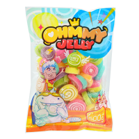 Ohmmy Jelly/โอมมี่เยลลี่-500ก.และ420ก. กัมมี่เยลลี่ โรล [รวมรสผลไม้] นุ่มอร่อย