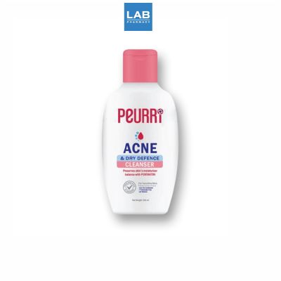 Peurri Acne &amp; Dry Defence Cleanser 100 ml. เจลทำความสะอาดผิวหน้าและผิวกายสูตรอ่อนโยน สำหรับผู้ที่มีปัญหาสิว ผิวแห้งและผิวแพ้ง่าย   ขนาด 100 มิลลิลิตร 1 ขวด