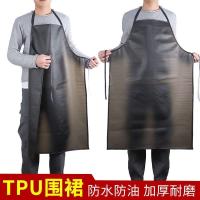 Soft TPU waterproof anti-fouling prevent oil apron extension thickening abrasion resistant to dirty kitchen aquatic male ms overalls